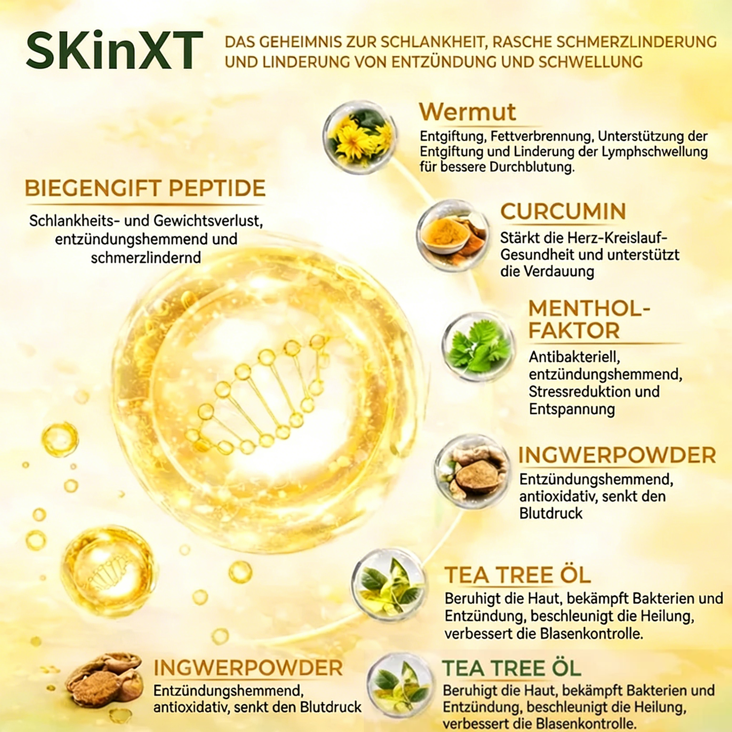 SKinXT Bienengift Dlirainage Schlankheits-Pflaster (10 Stück) 🐝